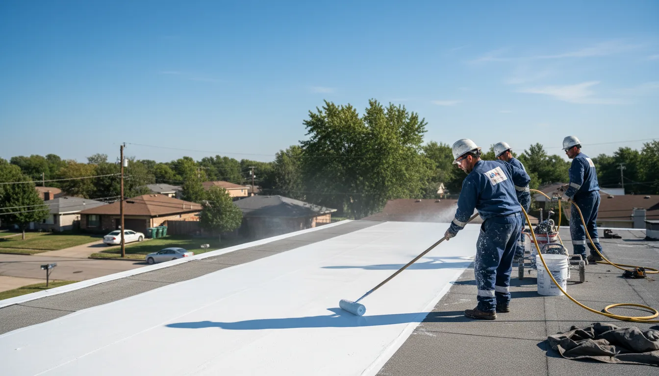Commercial roof coating in Washington Crossing, PA near me